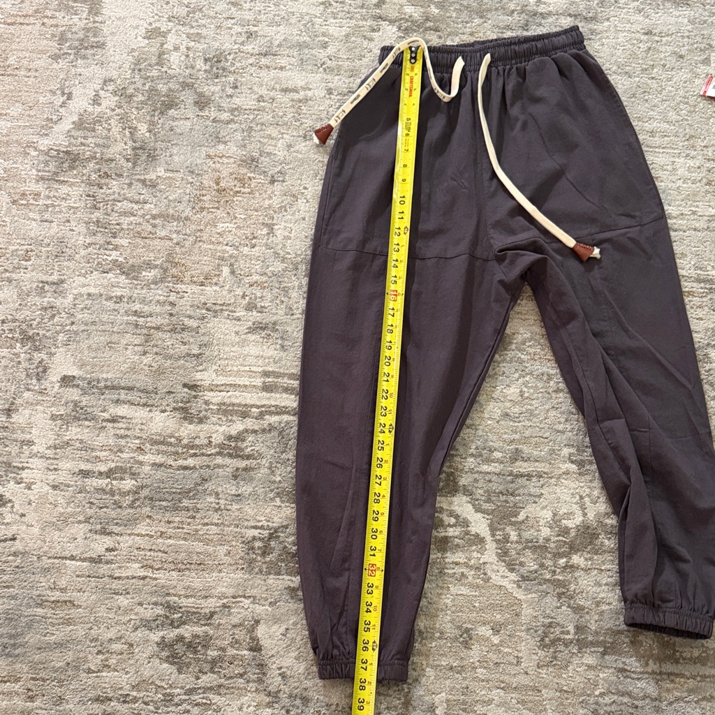 New Kidoriman Kireina Men Xs Slight Crop Cotton Waistband Mid Rise Joggers — image 7 of 8
